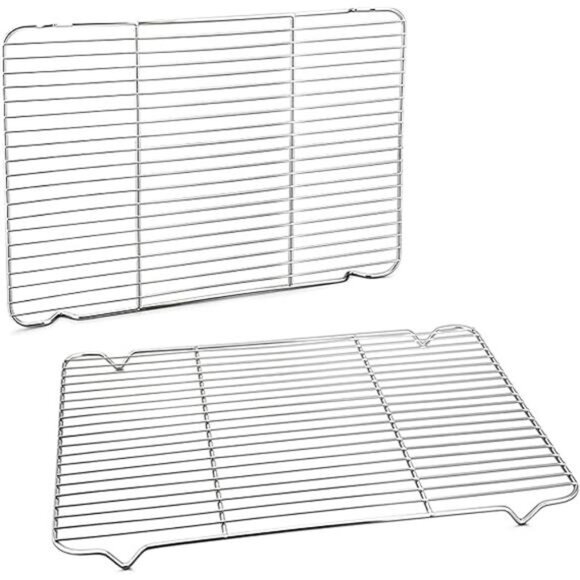P&P CHEF Baking Rack Cooking Rack Set of 2-16.6''x11.5", Stainless Steel Wire - Picture 8 of 8